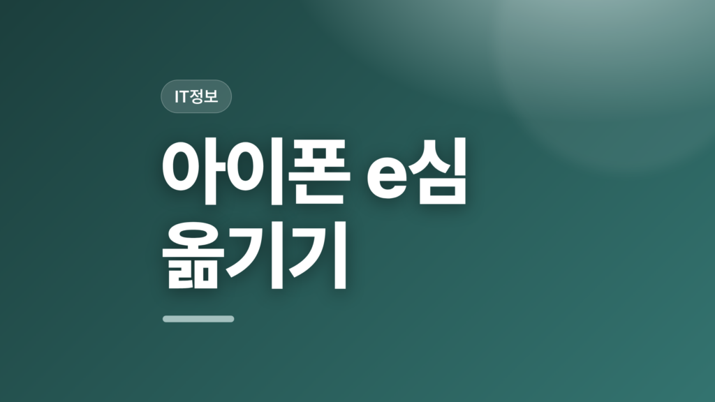 thumbcard 아이폰 e심 옮기기 v2 1