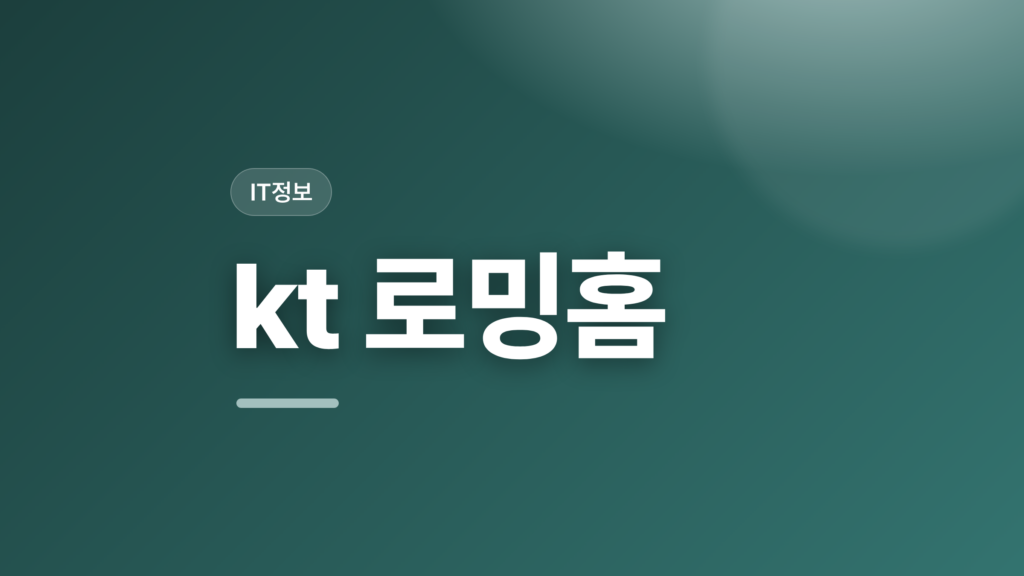 thumbcard kt 로밍홈 v2