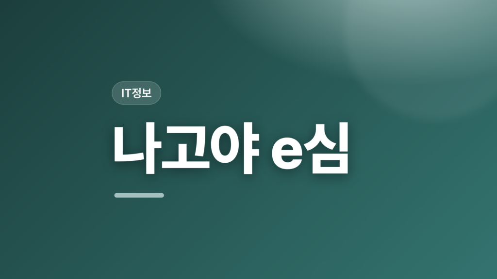 thumbcard 나고야 e심